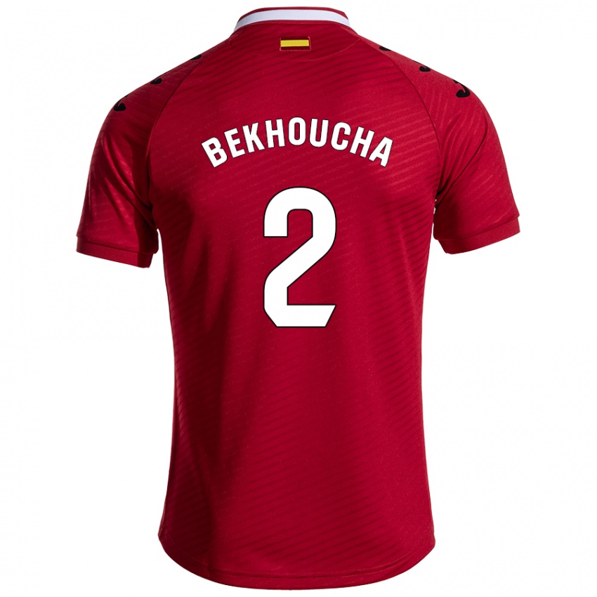 Criança Camisola Ismael Bekhoucha #2 Vermelho Escuro Alternativa 2024/25 Camisa Brasil