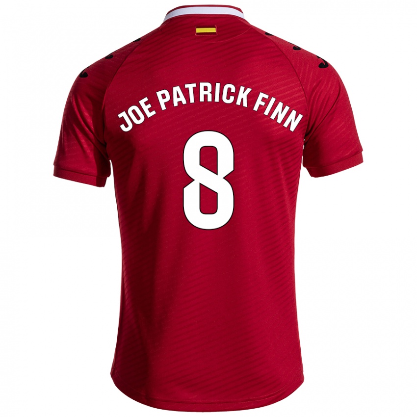 Criança Camisola John Joe Patrick Finn #8 Vermelho Escuro Alternativa 2024/25 Camisa Brasil