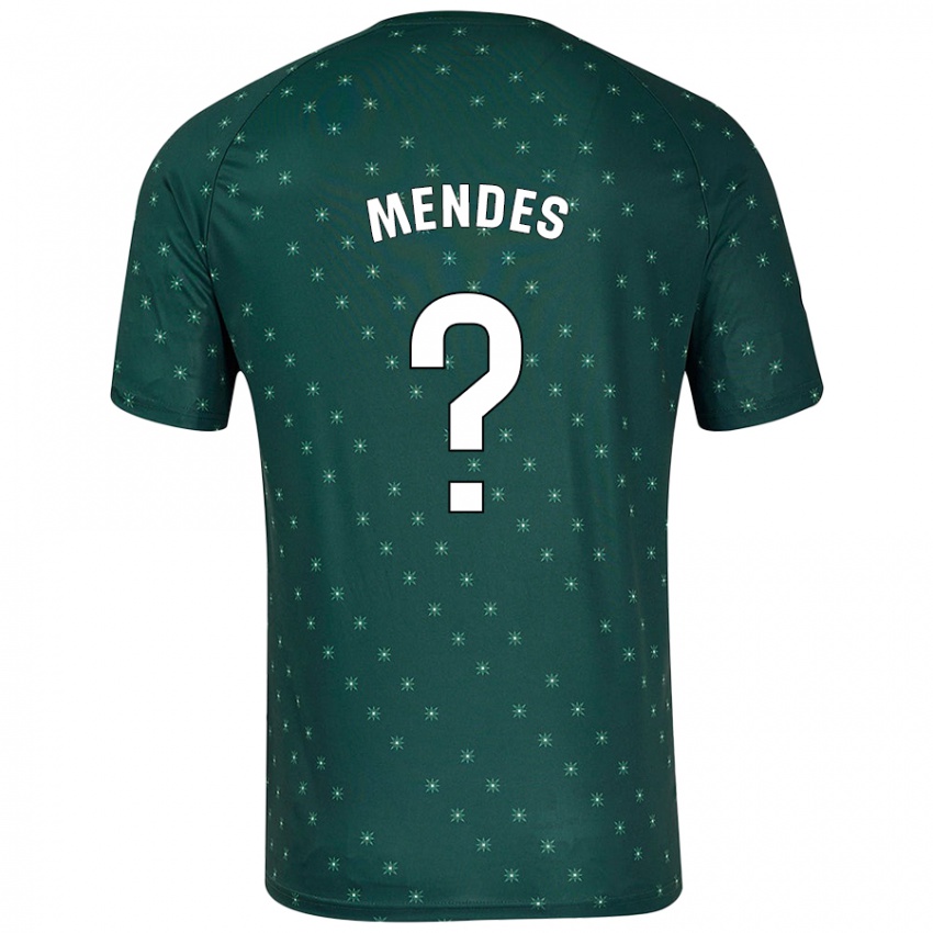 Criança Camisola Houboulang Mendes #0 Verde Escuro Alternativa 2024/25 Camisa Brasil