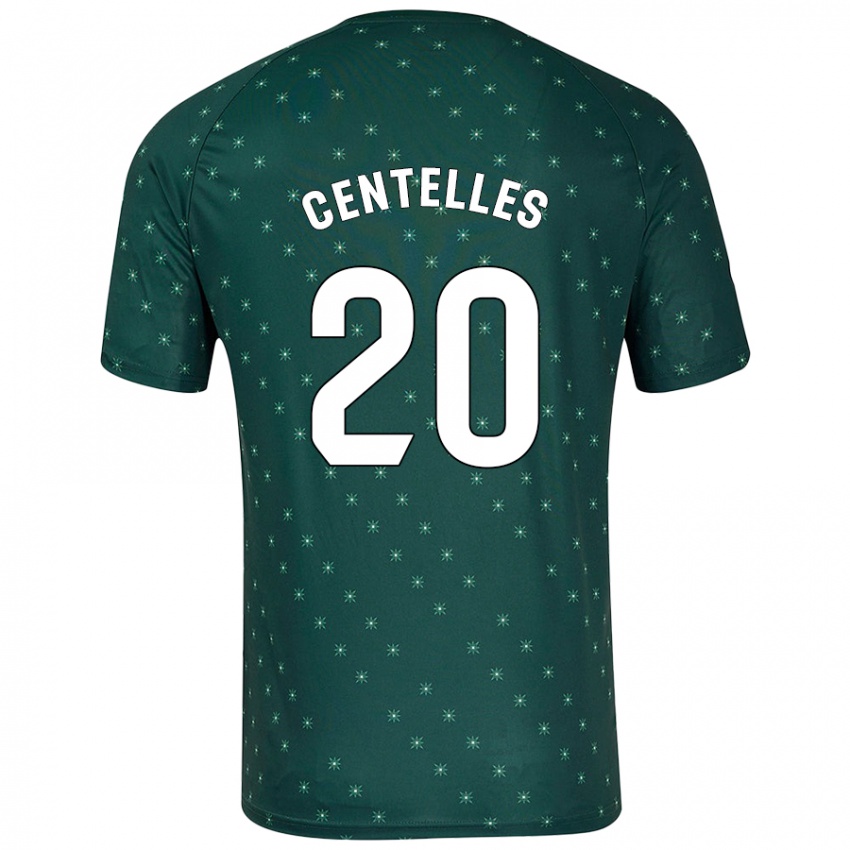 Criança Camisola Álex Centelles #20 Verde Escuro Alternativa 2024/25 Camisa Brasil