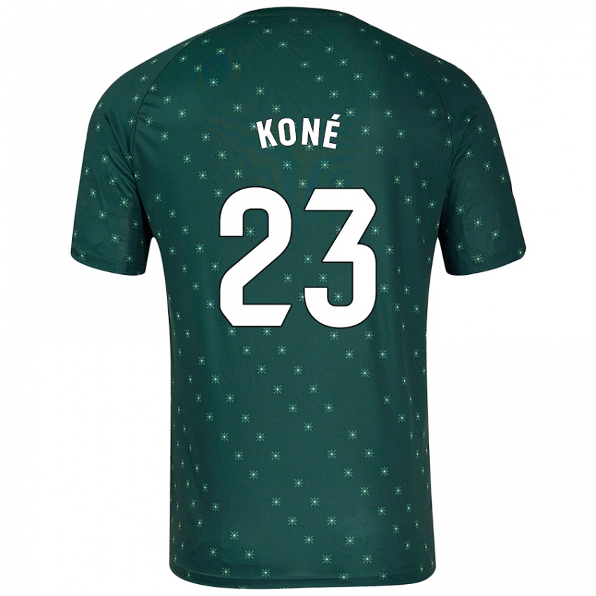 Criança Camisola Ibrahima Koné #23 Verde Escuro Alternativa 2024/25 Camisa Brasil