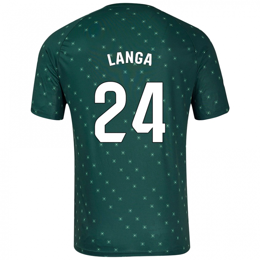 Criança Camisola Bruno Langa #24 Verde Escuro Alternativa 2024/25 Camisa Brasil