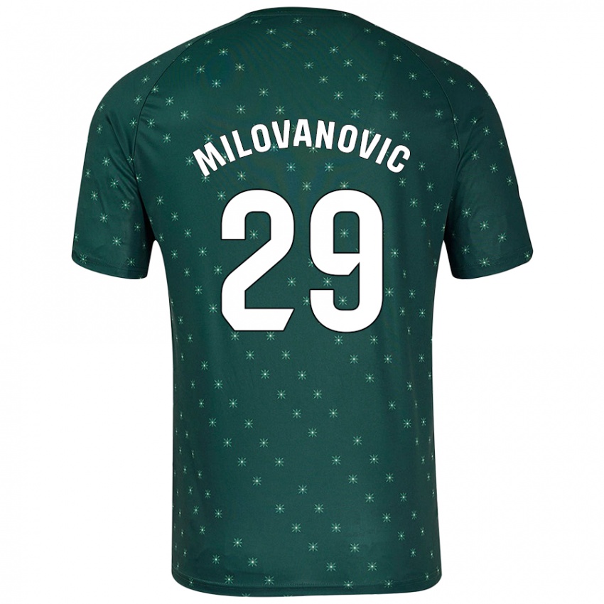 Criança Camisola Marko Milovanovic #29 Verde Escuro Alternativa 2024/25 Camisa Brasil