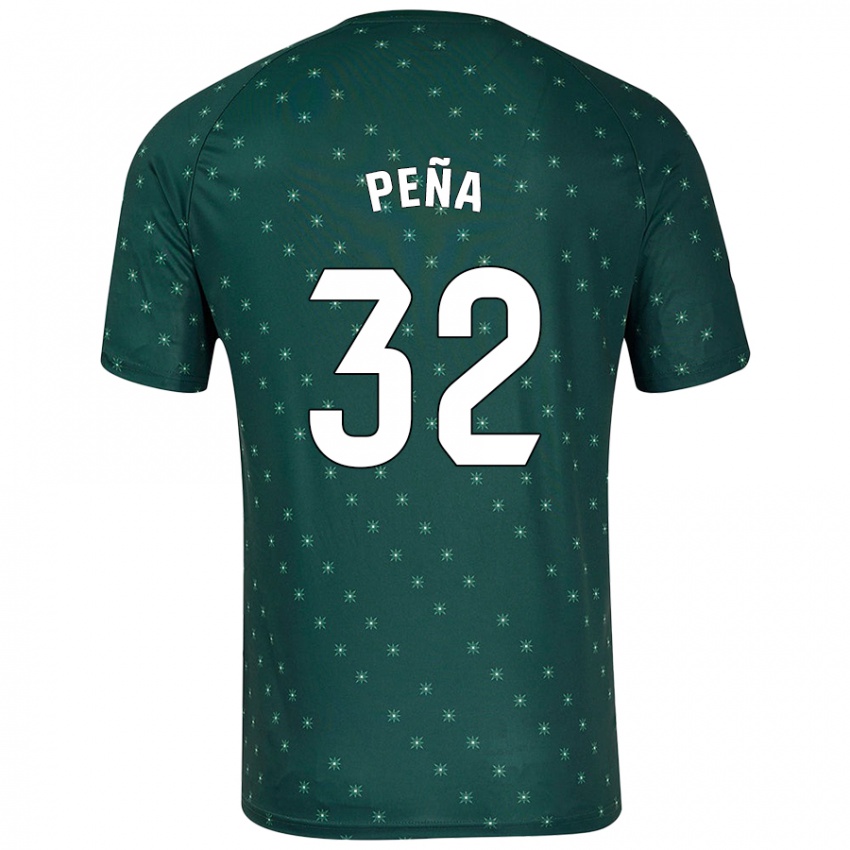 Criança Camisola Marcos Peña #32 Verde Escuro Alternativa 2024/25 Camisa Brasil