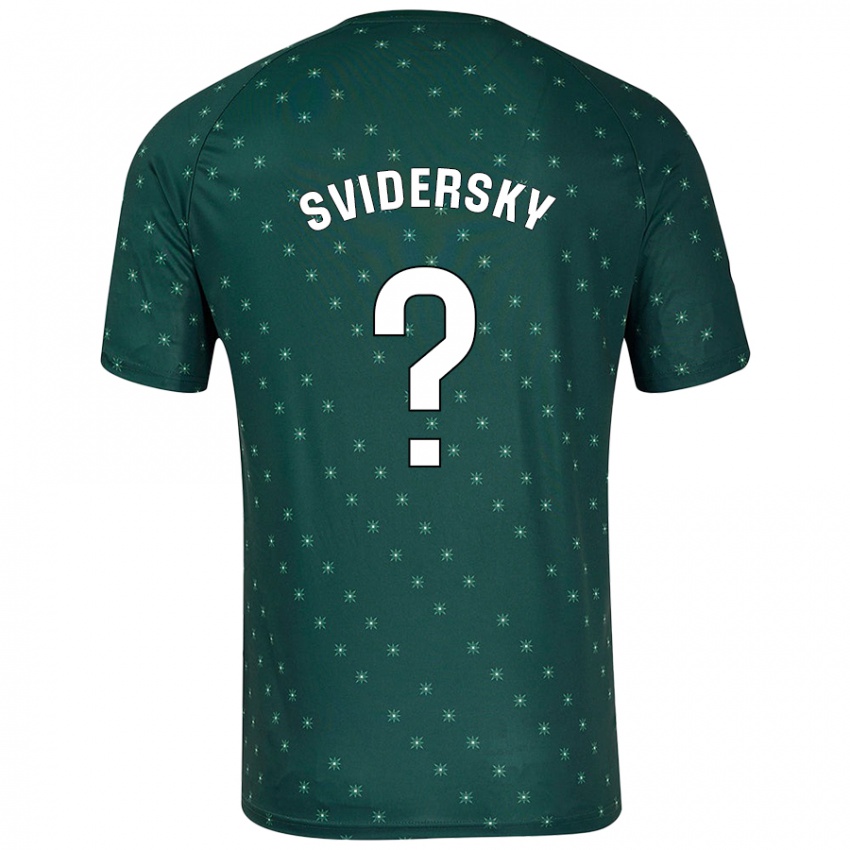 Criança Camisola Martin Svidersky #0 Verde Escuro Alternativa 2024/25 Camisa Brasil