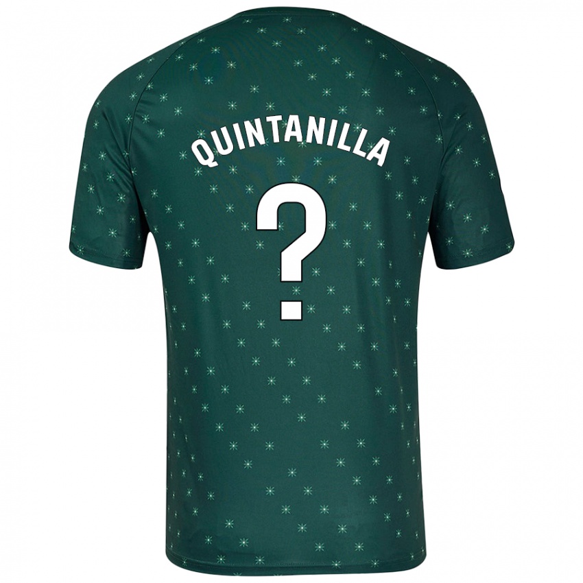 Criança Camisola Rubén Quintanilla #0 Verde Escuro Alternativa 2024/25 Camisa Brasil