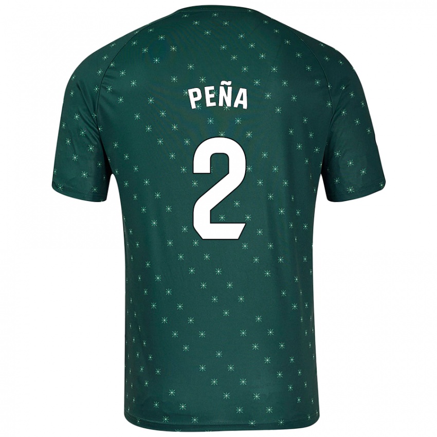 Criança Camisola Miguel Peña #2 Verde Escuro Alternativa 2024/25 Camisa Brasil