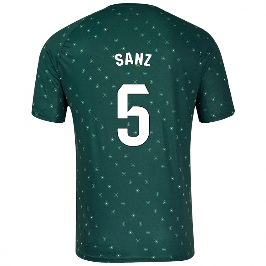 Criança Camisola Paco Sanz #5 Verde Escuro Alternativa 2024/25 Camisa Brasil