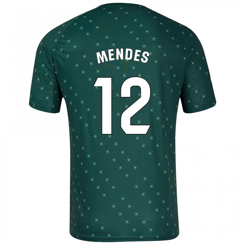 Criança Camisola Alex Mendes #12 Verde Escuro Alternativa 2024/25 Camisa Brasil