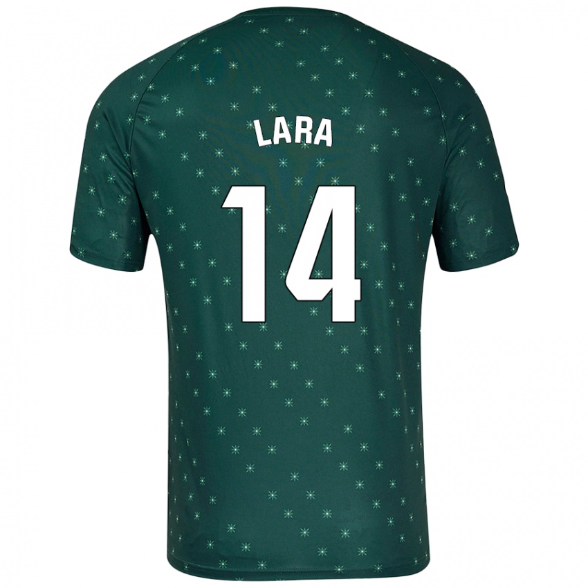 Criança Camisola Luis Lara #14 Verde Escuro Alternativa 2024/25 Camisa Brasil