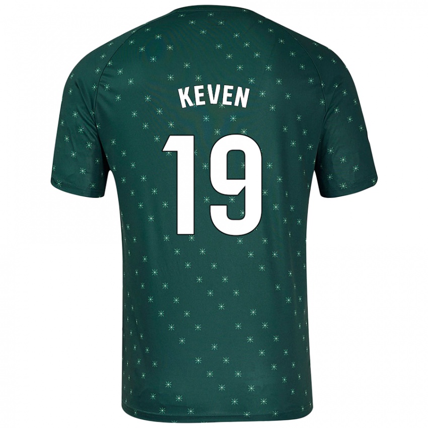 Criança Camisola Keven #19 Verde Escuro Alternativa 2024/25 Camisa Brasil