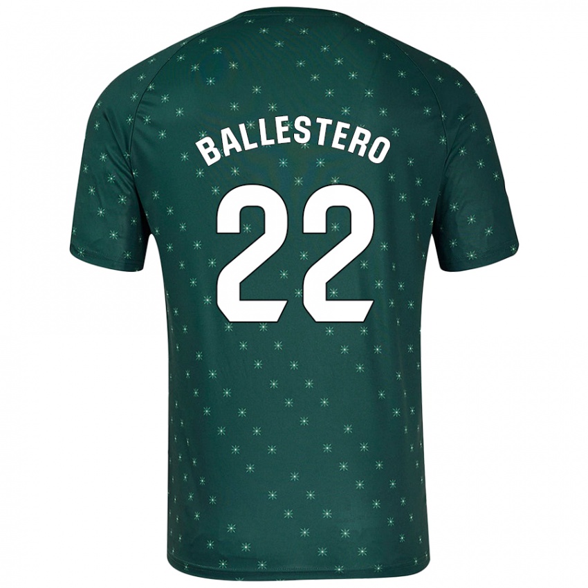 Criança Camisola Carlos Ballestero #22 Verde Escuro Alternativa 2024/25 Camisa Brasil