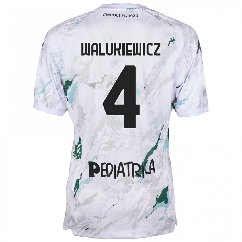 Criança Camisola Sebastian Walukiewicz #4 Cinzento Alternativa 2024/25 Camisa Brasil