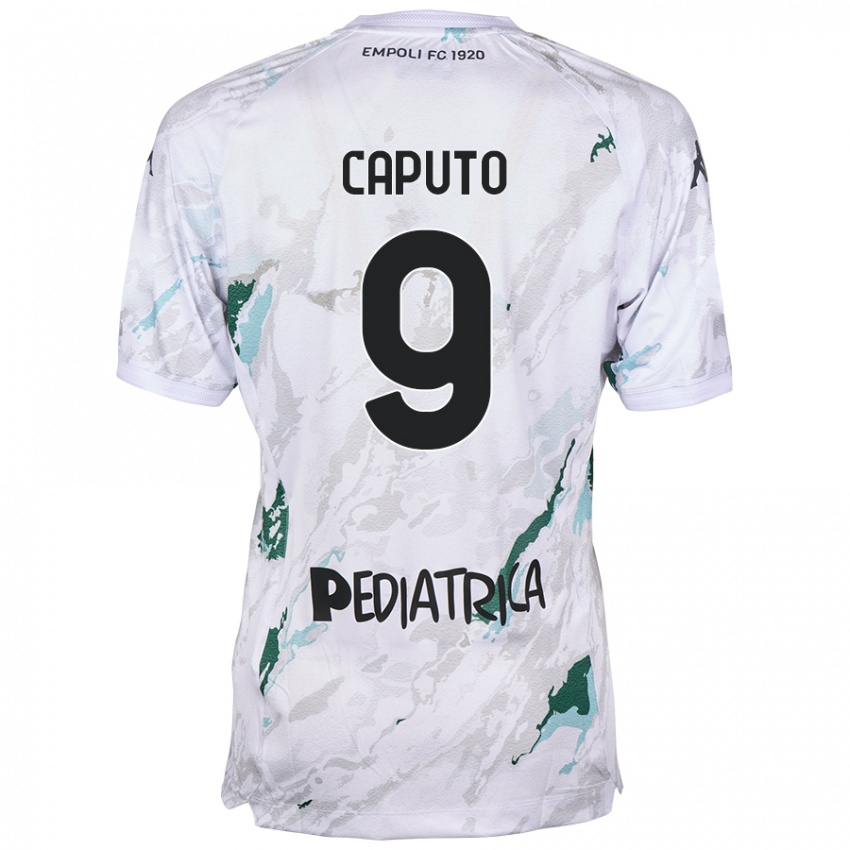 Criança Camisola Francesco Caputo #9 Cinzento Alternativa 2024/25 Camisa Brasil