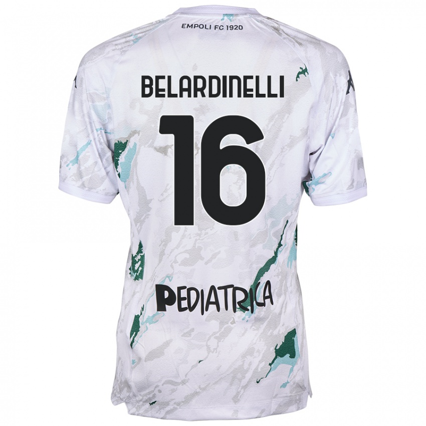 Criança Camisola Luca Belardinelli #16 Cinzento Alternativa 2024/25 Camisa Brasil