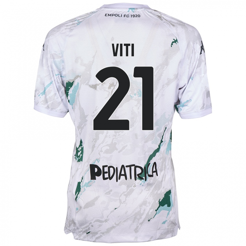 Criança Camisola Mattia Viti #21 Cinzento Alternativa 2024/25 Camisa Brasil