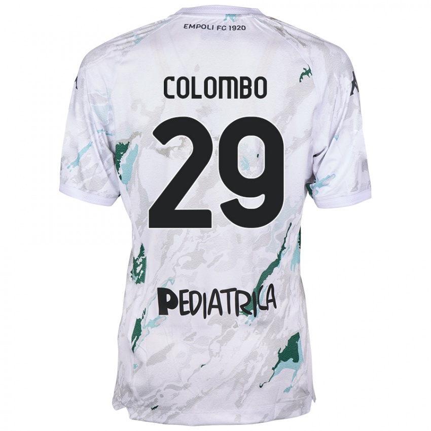 Criança Camisola Lorenzo Colombo #29 Cinzento Alternativa 2024/25 Camisa Brasil