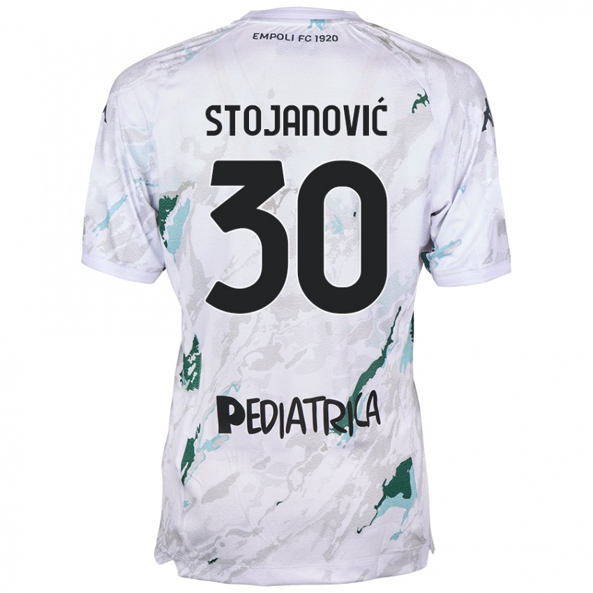 Criança Camisola Petar Stojanović #30 Cinzento Alternativa 2024/25 Camisa Brasil