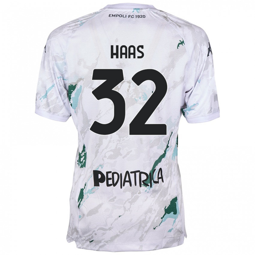 Criança Camisola Nicolas Haas #32 Cinzento Alternativa 2024/25 Camisa Brasil