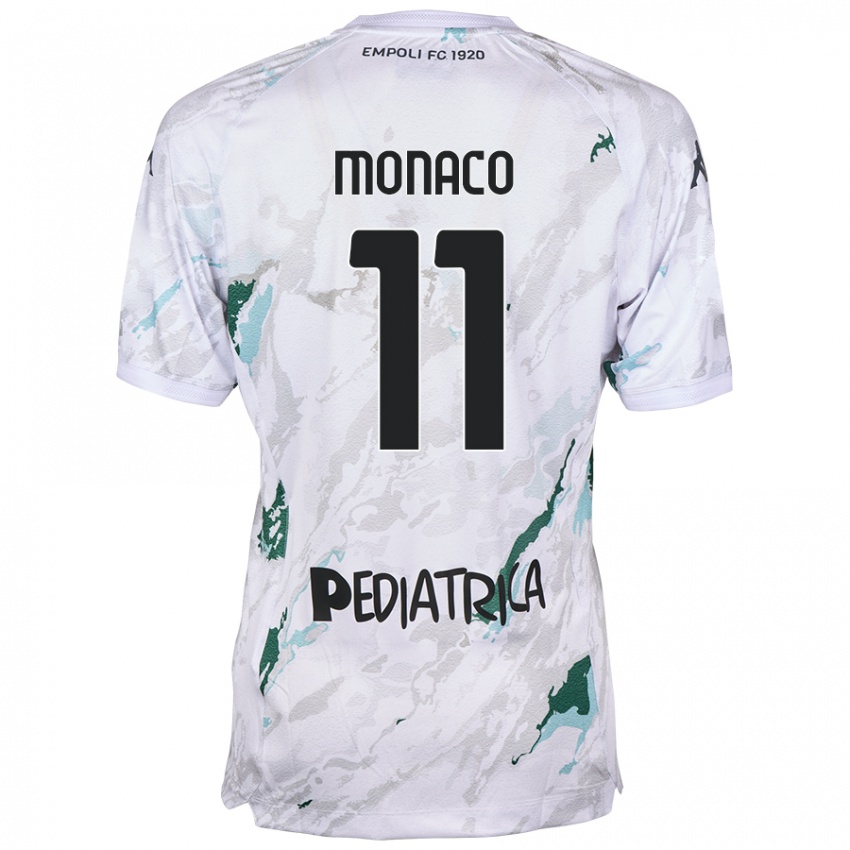 Criança Camisola Salvatore Monaco #11 Cinzento Alternativa 2024/25 Camisa Brasil