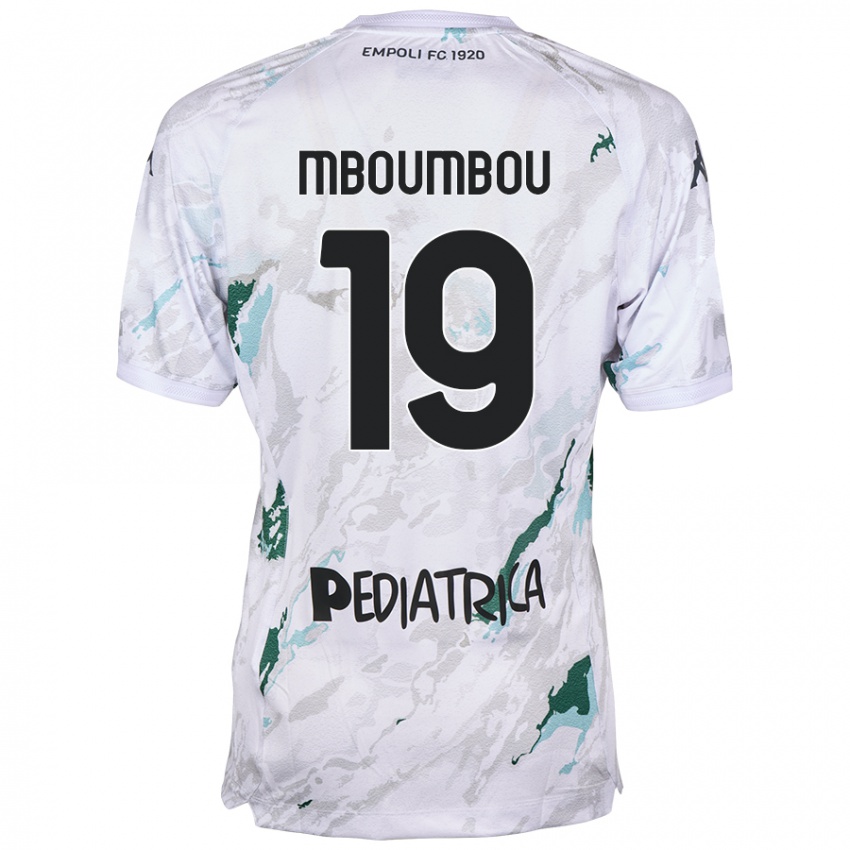 Criança Camisola Arnaud Mboumbou #19 Cinzento Alternativa 2024/25 Camisa Brasil