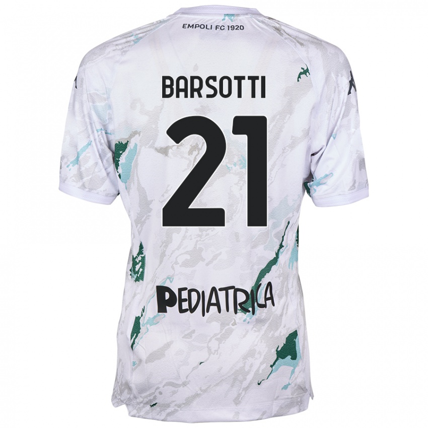 Criança Camisola Leonardo Barsotti #21 Cinzento Alternativa 2024/25 Camisa Brasil