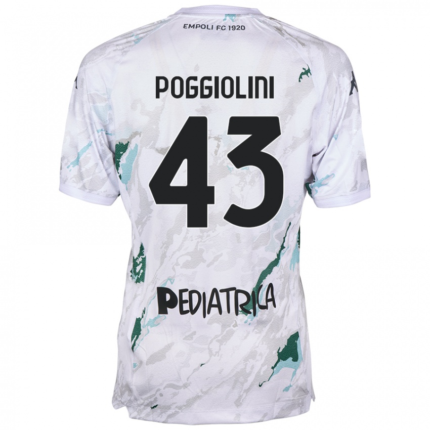 Criança Camisola Duccio Poggiolini #43 Cinzento Alternativa 2024/25 Camisa Brasil