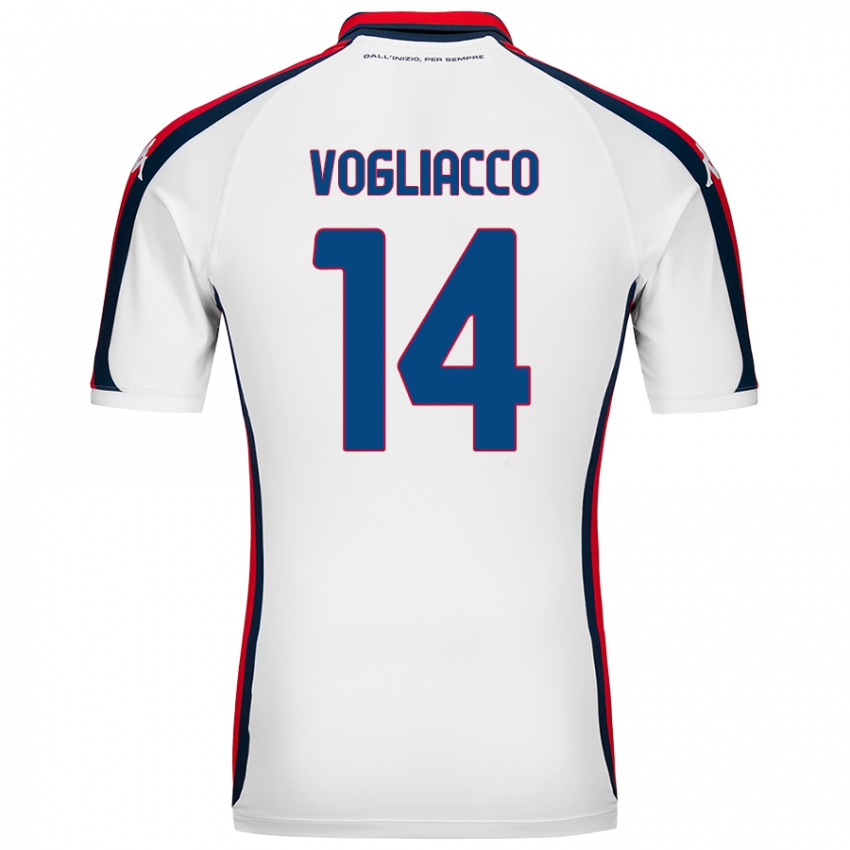 Criança Camisola Alessandro Vogliacco #14 Branco Alternativa 2024/25 Camisa Brasil