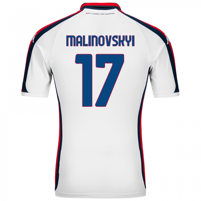 Criança Camisola Ruslan Malinovskyi #17 Branco Alternativa 2024/25 Camisa Brasil