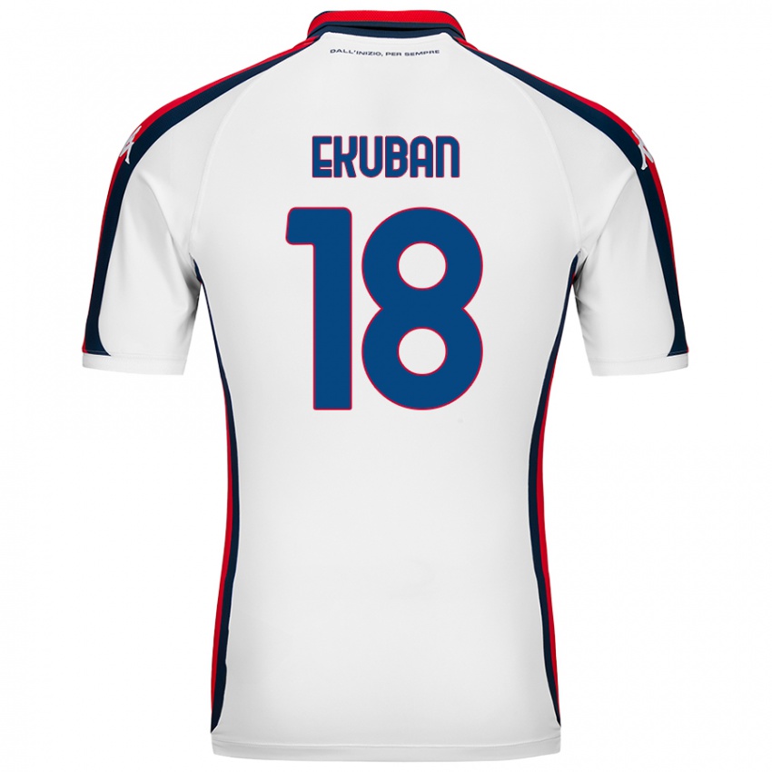 Criança Camisola Caleb Ekuban #18 Branco Alternativa 2024/25 Camisa Brasil