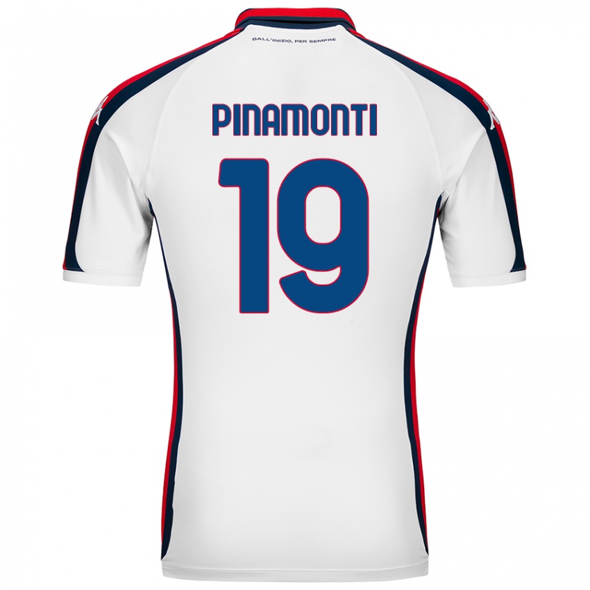 Criança Camisola Andrea Pinamonti #19 Branco Alternativa 2024/25 Camisa Brasil