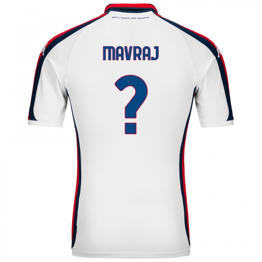 Criança Camisola Indrit Mavraj #0 Branco Alternativa 2024/25 Camisa Brasil