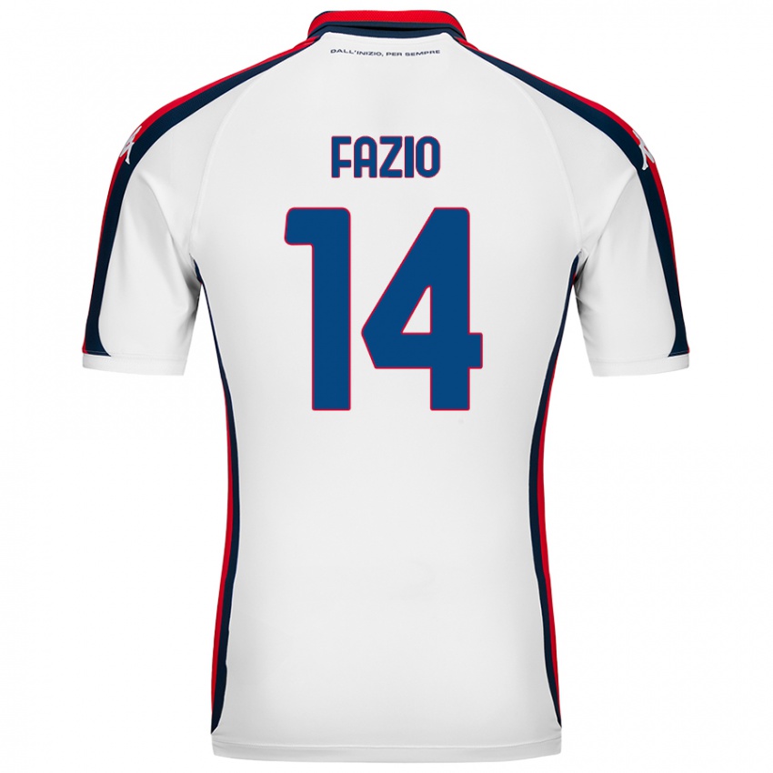 Criança Camisola Tommaso Fazio #14 Branco Alternativa 2024/25 Camisa Brasil