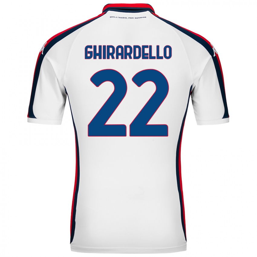 Criança Camisola Tommaso Ghirardello #22 Branco Alternativa 2024/25 Camisa Brasil