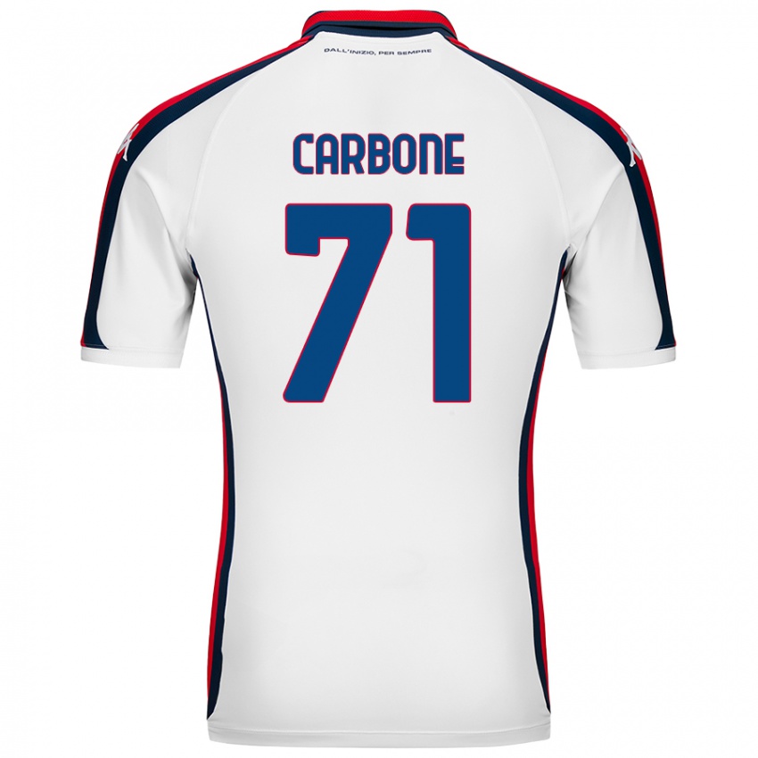 Criança Camisola Filippo Carbone #71 Branco Alternativa 2024/25 Camisa Brasil