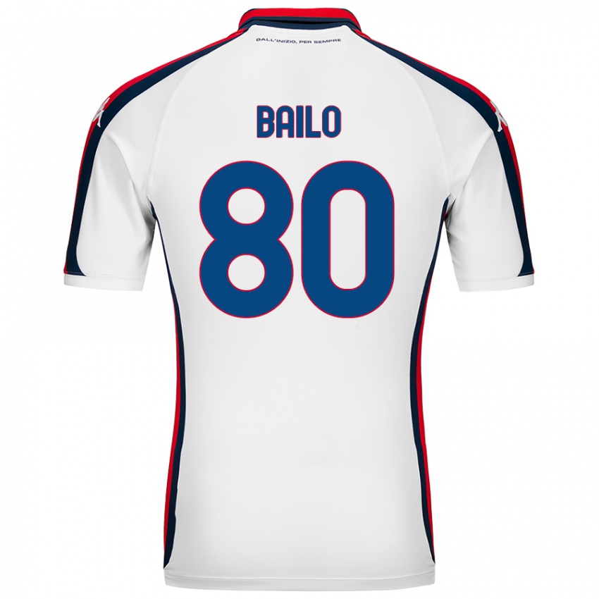 Criança Camisola Giorgio Bailo #80 Branco Alternativa 2024/25 Camisa Brasil