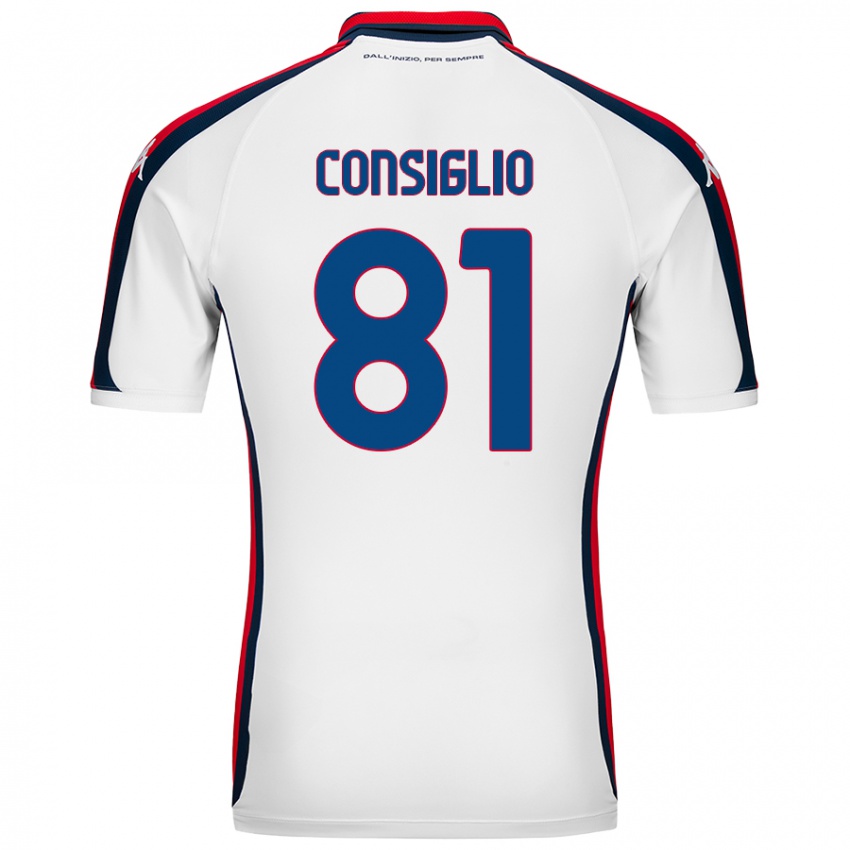 Criança Camisola Leonardo Consiglio #81 Branco Alternativa 2024/25 Camisa Brasil