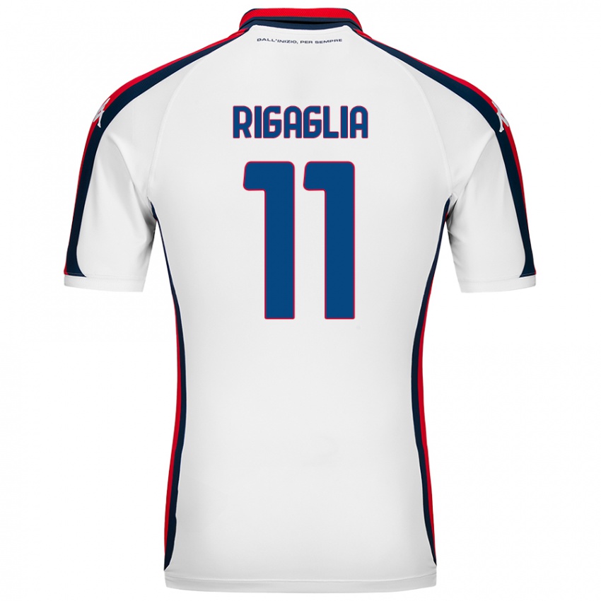 Criança Camisola Alison Rigaglia #11 Branco Alternativa 2024/25 Camisa Brasil