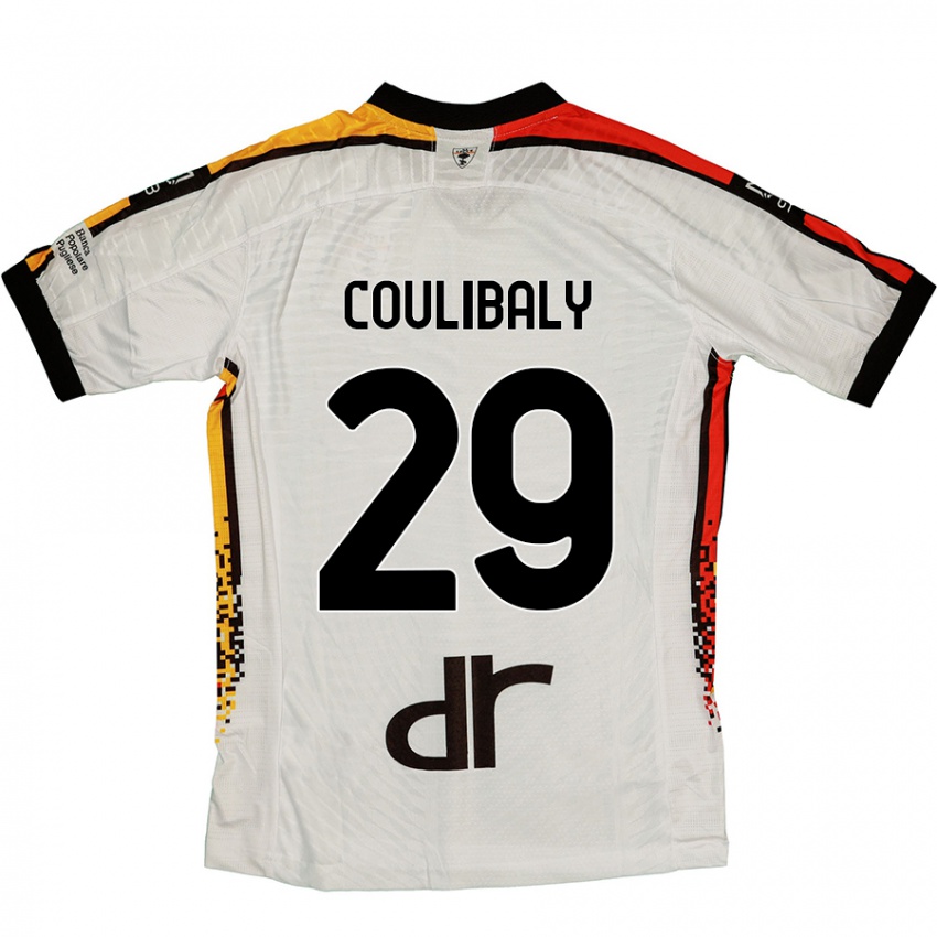 Criança Camisola Lassana Coulibaly #29 Preto Branco Alternativa 2024/25 Camisa Brasil