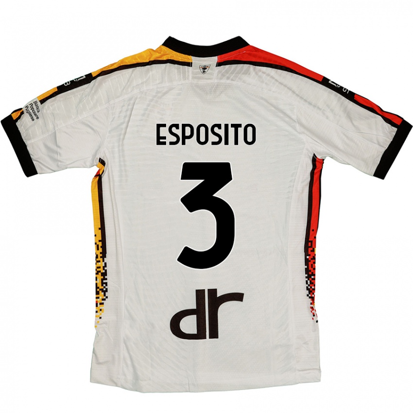 Criança Camisola Sebastian Esposito #3 Preto Branco Alternativa 2024/25 Camisa Brasil