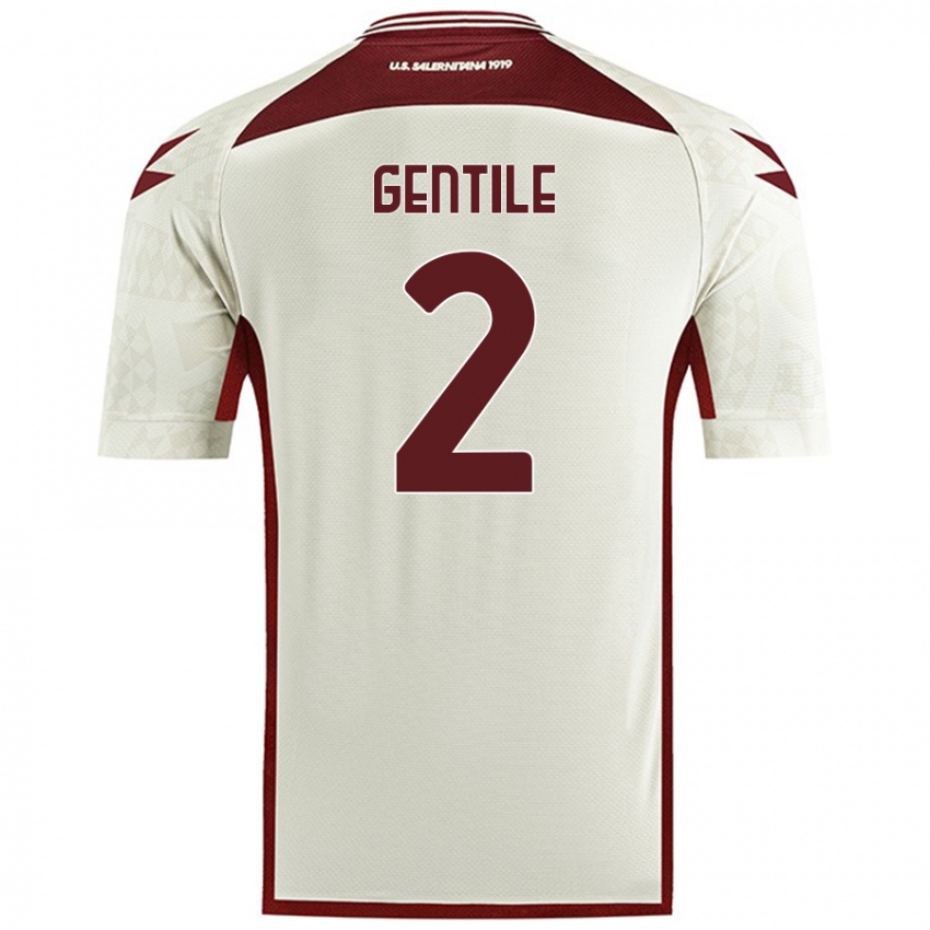 Criança Camisola Davide Gentile #2 Cor Do Creme Alternativa 2024/25 Camisa Brasil