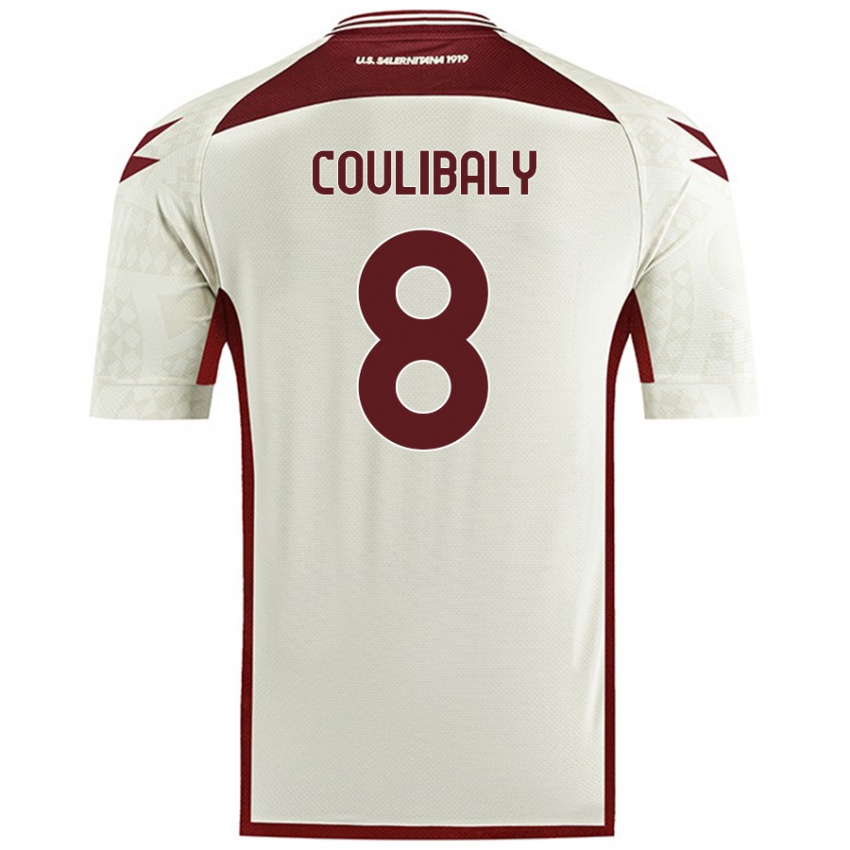 Criança Camisola Mamadou Coulibaly #8 Cor Do Creme Alternativa 2024/25 Camisa Brasil