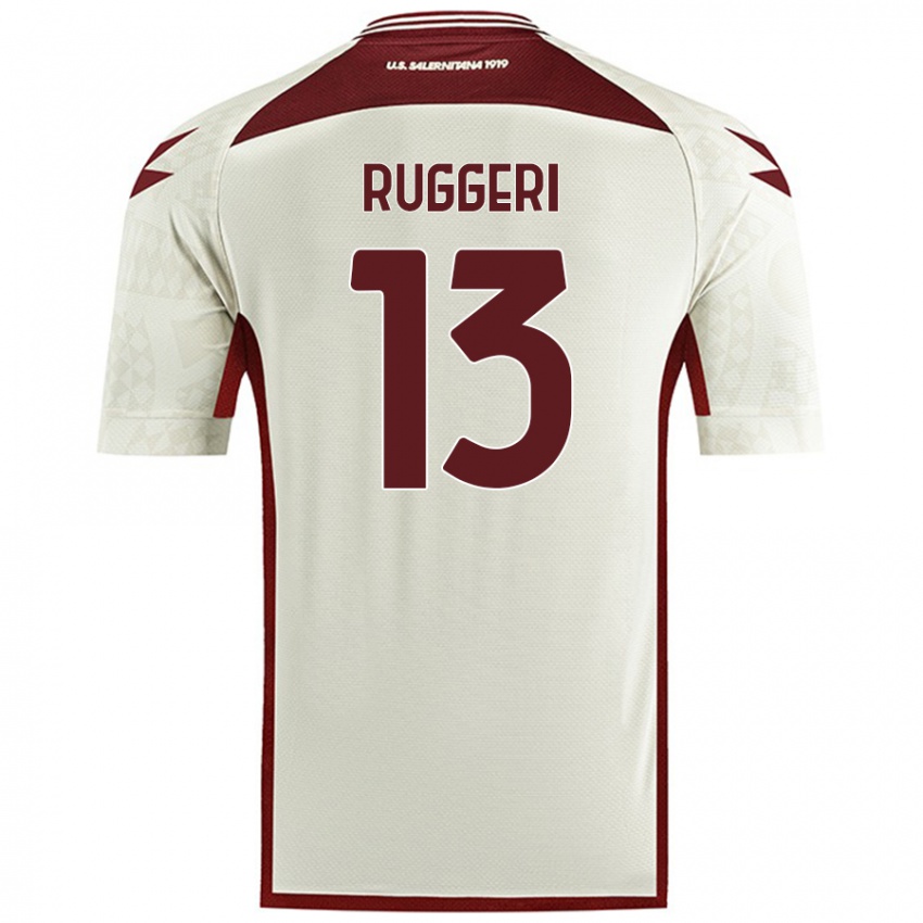 Criança Camisola Fabio Ruggeri #13 Cor Do Creme Alternativa 2024/25 Camisa Brasil