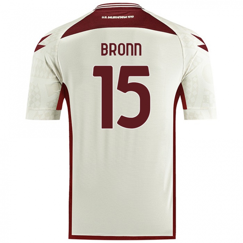 Criança Camisola Dylan Bronn #15 Cor Do Creme Alternativa 2024/25 Camisa Brasil