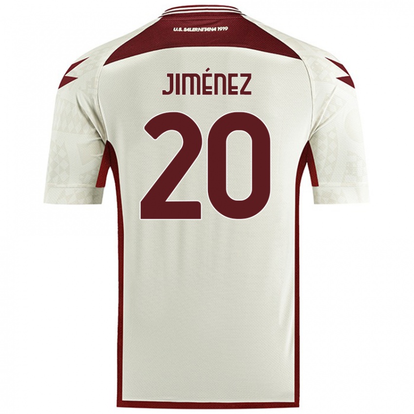 Criança Camisola Kaleb Jiménez #20 Cor Do Creme Alternativa 2024/25 Camisa Brasil