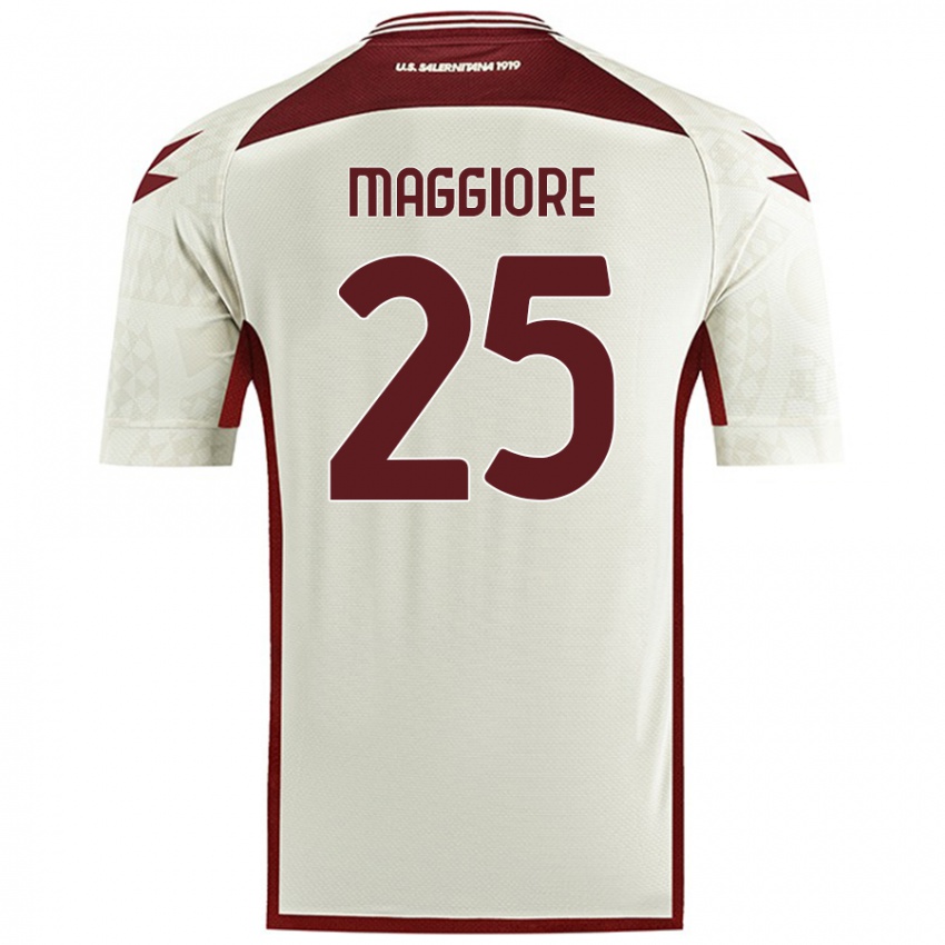 Criança Camisola Giulio Maggiore #25 Cor Do Creme Alternativa 2024/25 Camisa Brasil