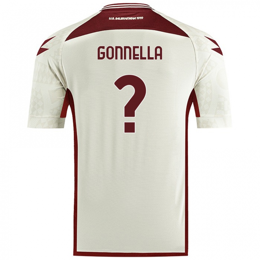 Criança Camisola Andrea Gonnella #0 Cor Do Creme Alternativa 2024/25 Camisa Brasil