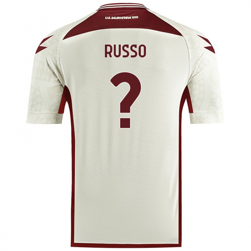 Criança Camisola Mattia Russo #0 Cor Do Creme Alternativa 2024/25 Camisa Brasil