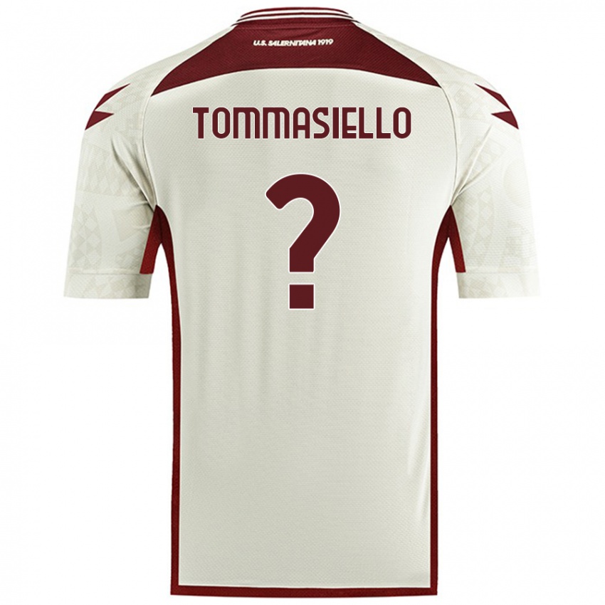 Criança Camisola Francesco Tommasiello #0 Cor Do Creme Alternativa 2024/25 Camisa Brasil