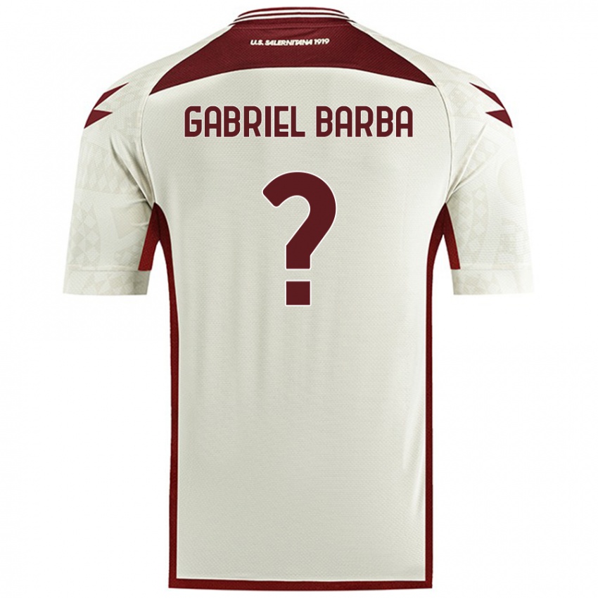 Criança Camisola Luigi Gabriel Barba #0 Cor Do Creme Alternativa 2024/25 Camisa Brasil